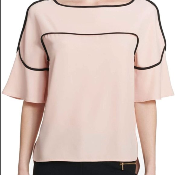 Calvin Klein Baby Pink Blouse - Picture 1 of 4